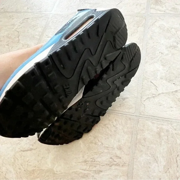 Nike Air Max 90 Flint Grey Flamingo GS Sneakers Shoes Youth 6/ Women’s 8 - Picture 6 of 11